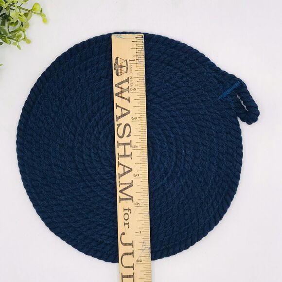 Trivet, Finger Hotpad, 2 Square Potholders, and Scrubbie, Navy Blue, 5 Piece Set - Picture 9 of 9